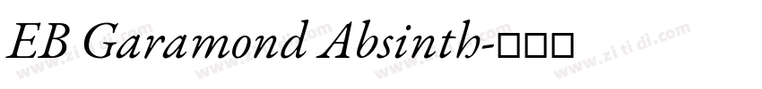 EB Garamond Absinth字体转换